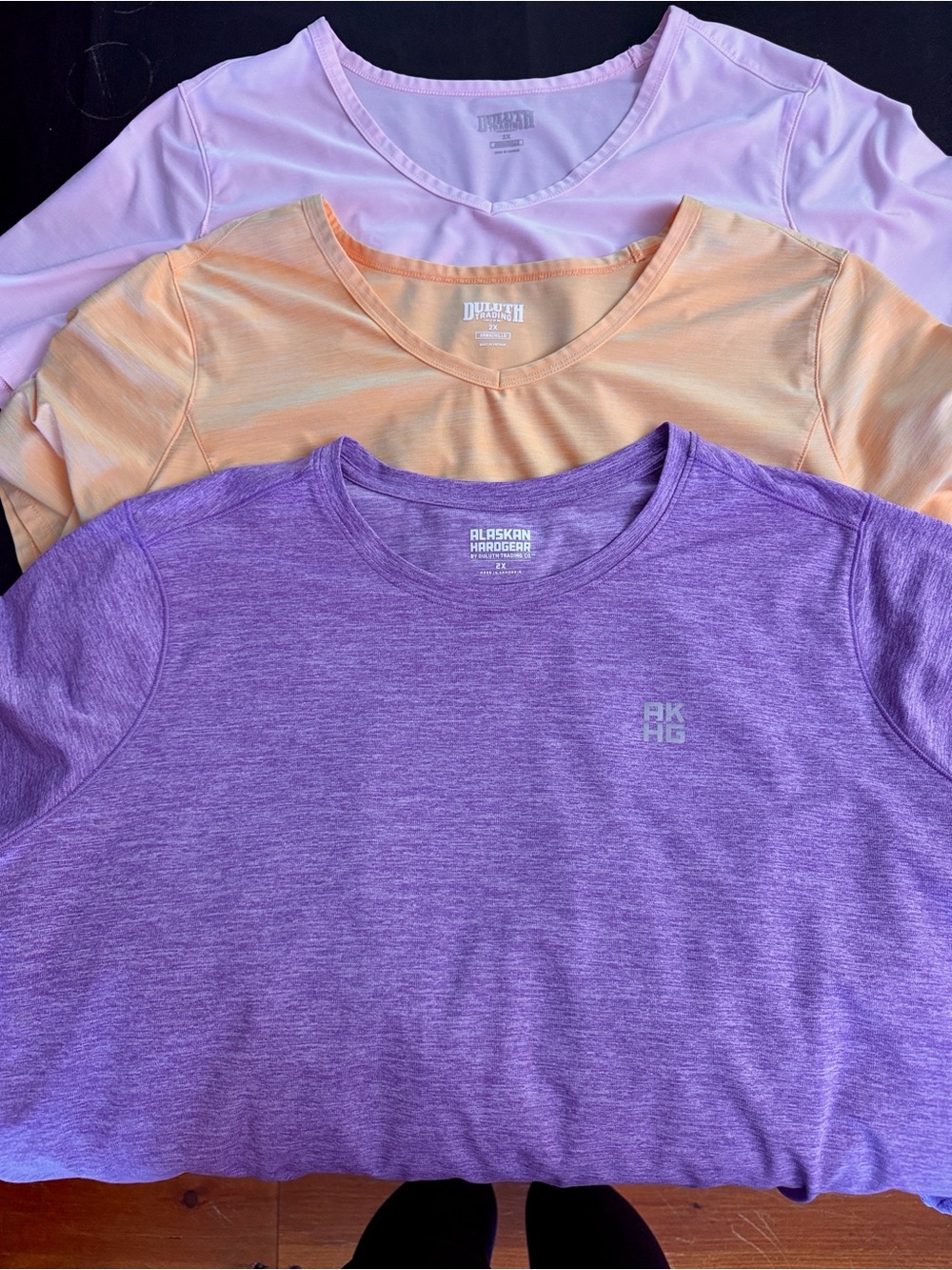 Duluth Trading Co Women’s Plus Size 2X Short Sleeve Performance Tees - lot of 3